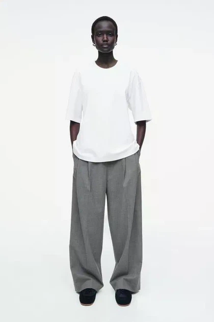 Футболка жіноча COS oversized cotton t-shirt 1276265001 L Білий - изображение 2