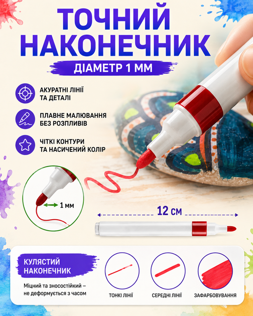 Набор акриловых маркеров Pen Peak 48 цветов на водной основе в кейсе - изображение 4