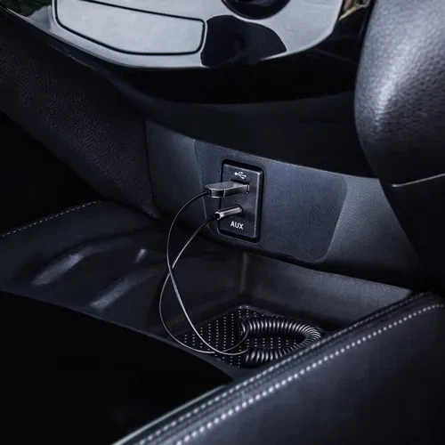 Аудиоадаптер Bluetooth Baseus BA01 USB to AUX Black CABA01-01 — ресивер для авто, магнитолы и колонок - изображение 6
