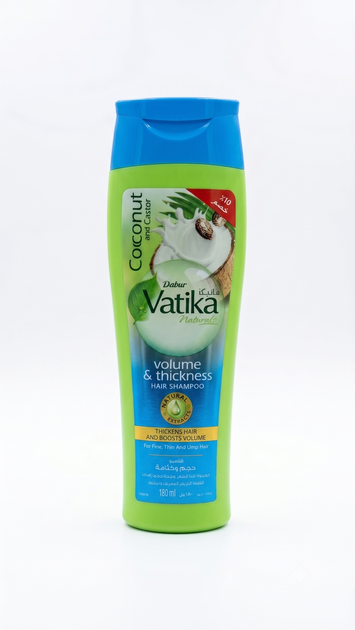 Dabur Vatika Шампунь «Обьем и густота» с экстрактом кокоса и масла жожоба 360 мл - Фото 1 Dabur Vatika Шампунь «Обьем и густота» с экстрактом кокоса и масла жожоба 360 мл - изображение 1
