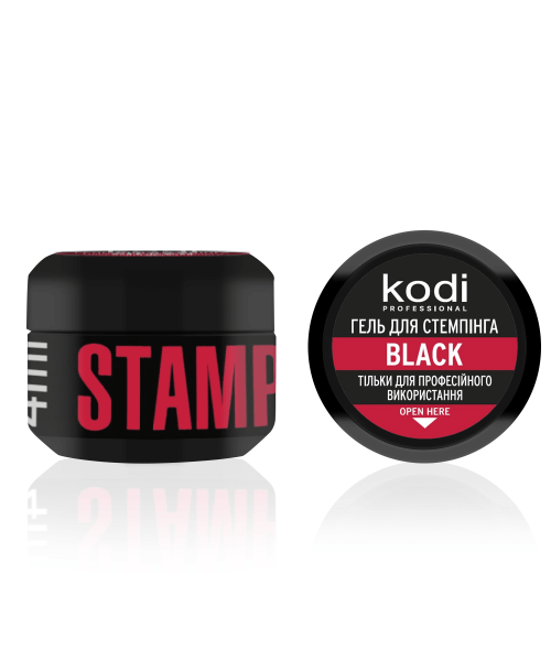 Гель для стемпінгу Stamping Gel Black, 4 мл - Фото 3 Гель для стемпінгу Stamping Gel Black, 4 мл - зображення 3