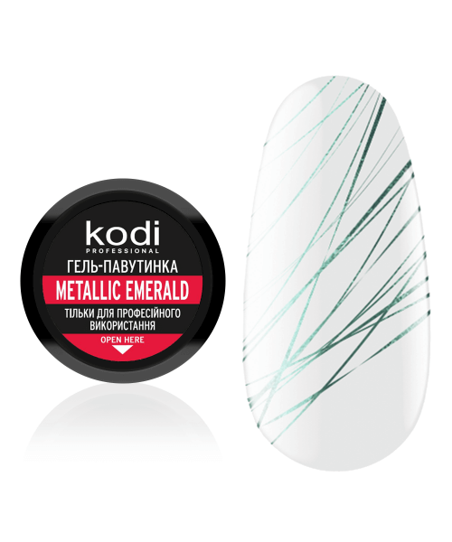 Гель-паутинка для ногтей Spider gel Kodi Professional Metallic Emerald, 4 мл - Фото 1 Гель-паутинка для ногтей Spider gel Kodi Professional Metallic Emerald, 4 мл - изображение 1