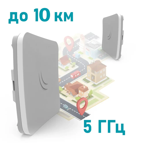 Точка доступа MikroTik SXTsq Lite5 Wi-Fi 5 GHz PoE Белый (RBSXTsq5nD) - изображение 4
