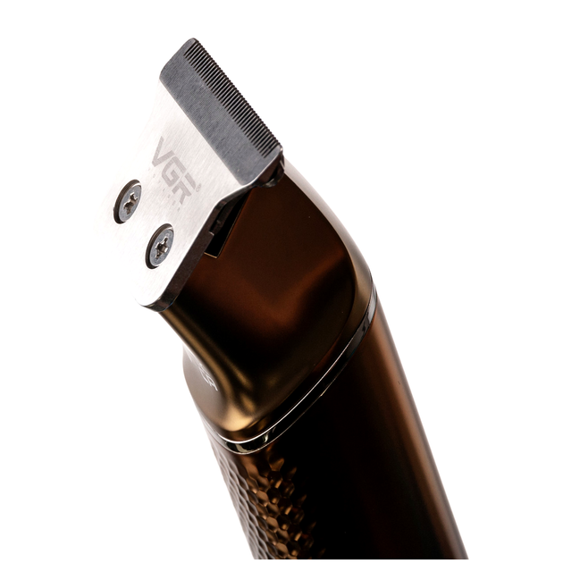Триммер для стрижки 4 насадки аккумуляторный для волос и бороды USB сталь VGR HM-1144 - изображение 6