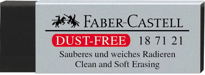 Олівець графітовий Faber-Castell 217079 GRIP 2001 2B 3шт+ластик+чинка /217079/ - изображение 2