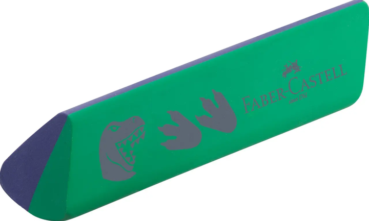 Олівець графітовий Faber-Castell 111519 DINOSAUR BLUE HВ 2шт+гумка+чинка /111519/ - изображение 3