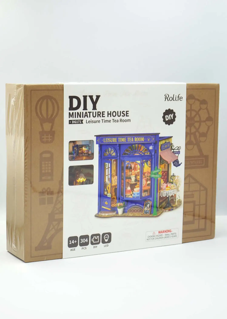 Конструктор 3D міні-будинок Robotime Rolife Leisure Time Tea Room DG171 - изображение 7