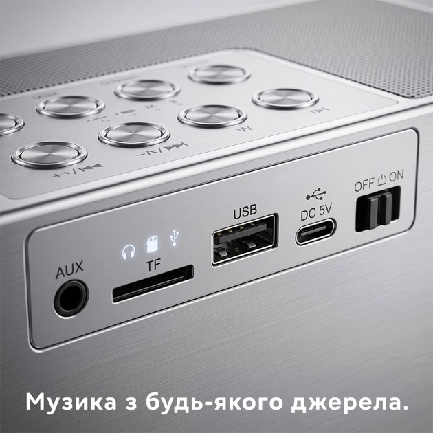Портативна караоке-система YS-215 silver blue - изображение 3