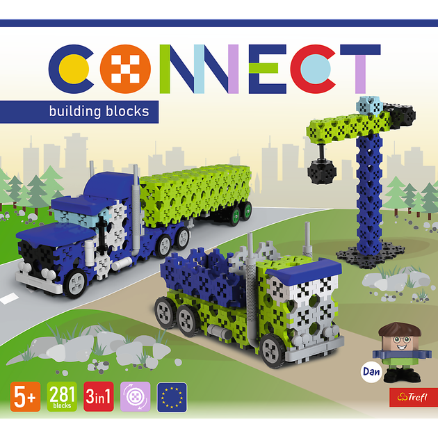 Klocki konstrukcyjne Trefl Connect 3w1 281 elementów (5900511619775) - Zdjęcie 8 Klocki konstrukcyjne Trefl Connect 3w1 281 elementów (5900511619775) - obraz 8