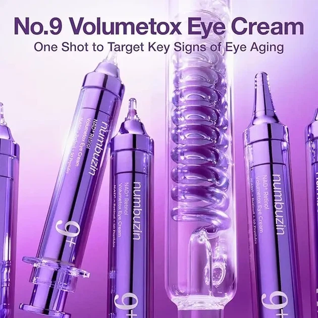 Крем для шкіри навколо очей NUMBUZIN No.9 NAD+ Retinol Volumetox Eye Cream 10 ml — ліфтинг, зменшення зморшок та відновлення шкіри - Фото 5 Крем для шкіри навколо очей NUMBUZIN No.9 NAD+ Retinol Volumetox Eye Cream 10 ml — ліфтинг, зменшення зморшок та відновлення шкіри - изображение 5
