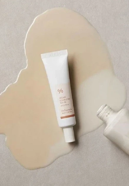 BB-крем для обличчя DR.CEURACLE Vegan Kombucha Tea BB SPF30 PA++, 30 мл — зволожуючий BB-крем з комбучею та SPF-захистом - зображення 6