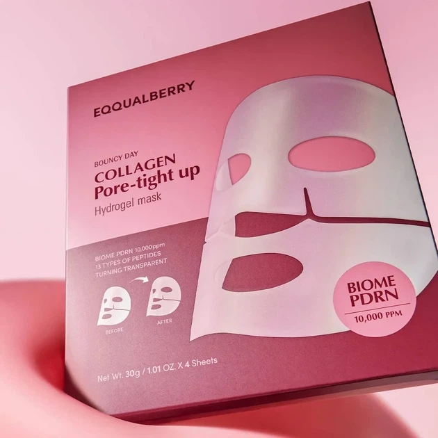 Гидрогелевая маска EQQUALBERRY Collagen Pore-Tight Up Hydrogel Mask 30 г 1 шт - Фото 3 Гидрогелевая маска EQQUALBERRY Collagen Pore-Tight Up Hydrogel Mask 30 г 1 шт - изображение 3