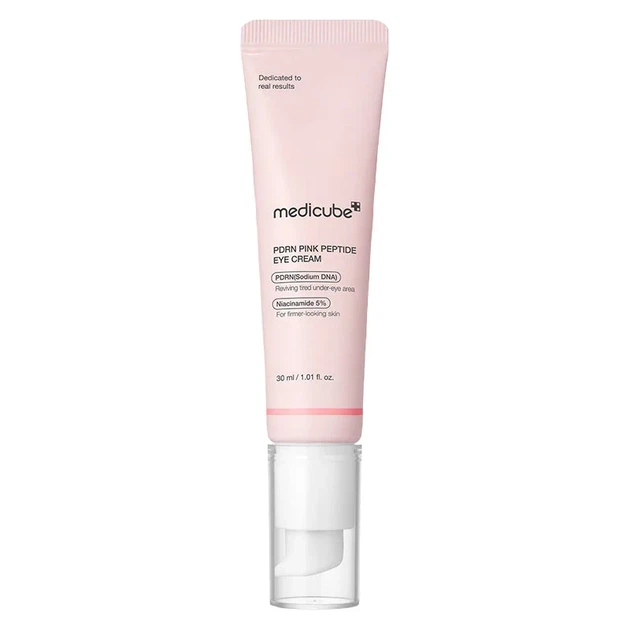 Крем для шкіри навколо очей MEDICUBE PDRN Pink Peptide Eye Cream 30 ml — зволоження, пружність та догляд від зморшок - изображение 3