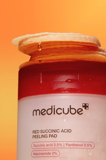 Пілінг-педи Medicube Red Succinic Acid Peeling Pad 155 г для очищення пор та проблемної шкіри - изображение 7
