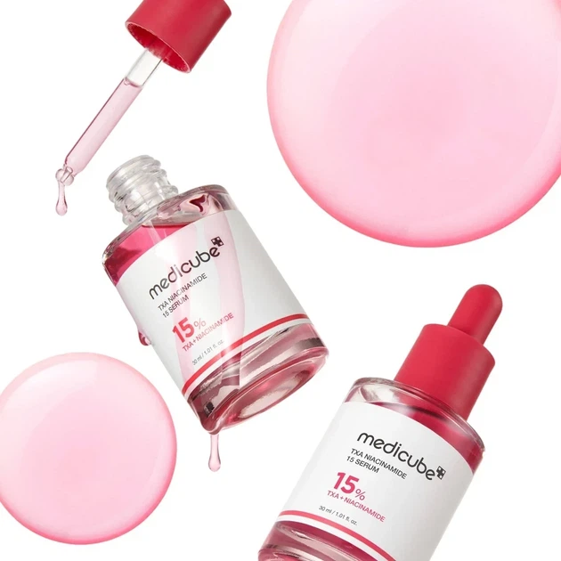 Сироватка для обличчя Medicube TXA Niacinamide 15 Serum 30 мл для освітлення пігментації та сяйва шкіри - изображение 4