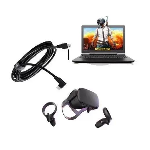 Утолщенный кабель Quest Link USB 3.2 USB-A - USB-C 90° 5 м для Meta Quest 2, 3, 3S, Pro и Pico 4 - Фото 5 Утолщенный кабель Quest Link USB 3.2 USB-A - USB-C 90° 5 м для Meta Quest 2, 3, 3S, Pro и Pico 4 - изображение 5