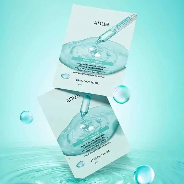 Тканинна маска для обличчя ANUA PDRN Hyaluronic Acid Capsule 100 Serum Mask 23 мл - изображение 2