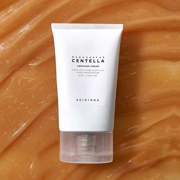 Крем для обличчя SKIN1004 Madagascar Centella Soothing Cream 75 ml — заспокоєння, зволоження та відновлення шкіри - изображение 5