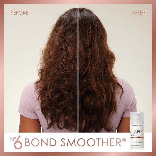 Крем для волосся OLAPLEX No.6 Bond Smoother 100 мл для розгладження та захисту від пухнастості - изображение 4