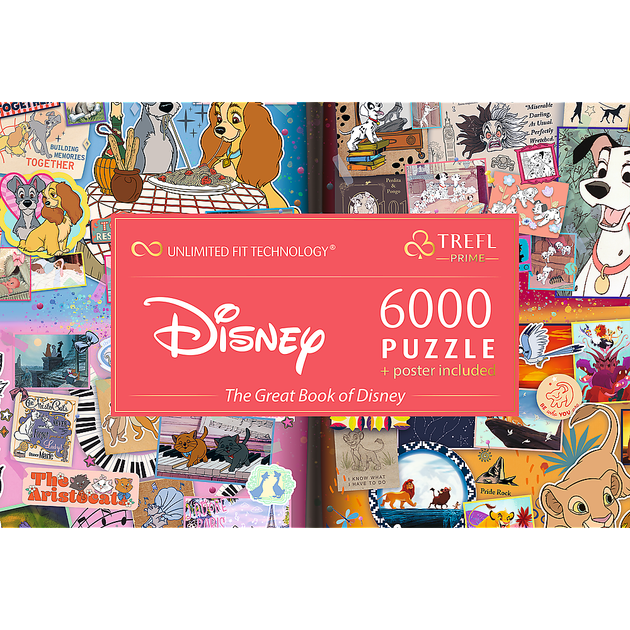 Пазли Trefl Mickey&friends Велика книга Діснея 6000 UFT елементів (5900511810370) - зображення 6