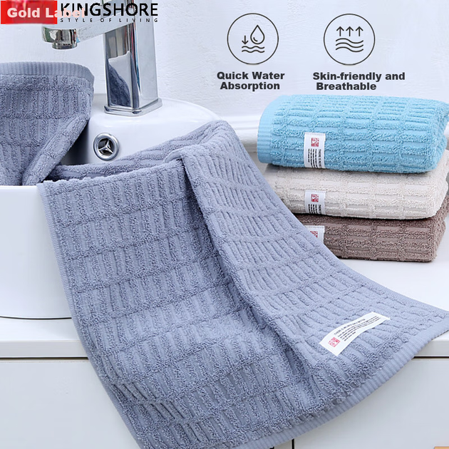 Полотенца KING SHORE из чистого хлопка, класс А, 4 штуки, антибактериальные, мягкие, впитывающие, приятные для кожи, мало линяют, домашние полотенца для лица, 70*33 см. - изображение 7