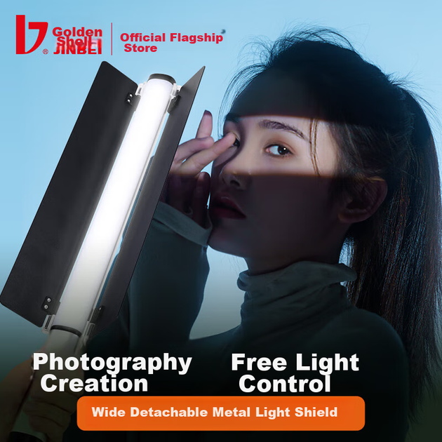 JINBEI EFT-220RGB Повнокольоровий портативний заповнювальний світловий паличок, фотографія, пряма трансляція, атмосферне освітлення, портретне освітлення для волосся, повнокольоровий світловий паличок із вбудованим літієвим акумулятором - изображение 6