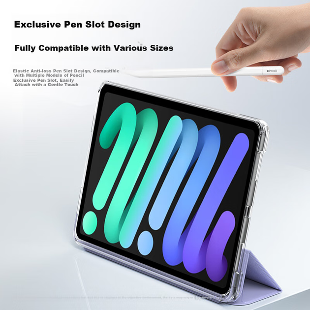 Чехол BIAZE для iPad Mini 7 поколения A17 Pro и Mini 6, 8.3 дюйма, со съемной крышкой - изображение 6