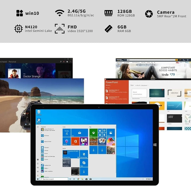 Планшет 10.1" Full HD Chuwi Hi10 X 6/128Gb 4 ядра Windows 11 Черно-серый (102169766) - Б/У - Фото 3 Планшет 10.1" Full HD Chuwi Hi10 X 6/128Gb 4 ядра Windows 11 Черно-серый (102169766) - Б/У - изображение 3