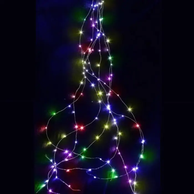 Гирлянда "Конский хвост" 500 LED 20 нитей 2.5м Разноцветная, 220v MA404multi - Фото 2 Гирлянда "Конский хвост" 500 LED 20 нитей 2.5м Разноцветная, 220v MA404multi - изображение 2