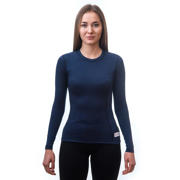 Термоблузка женская Sensor Merino DF LS S глубокий синий мериносовое волокно зимняя - Фото 4 Термоблузка женская Sensor Merino DF LS S глубокий синий мериносовое волокно зимняя - изображение 4