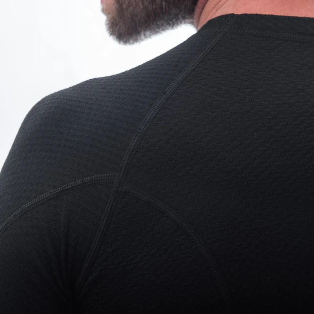 Термоблузка Sensor Merino DF LS черная 15100021 смесь мерино XXL - изображение 7