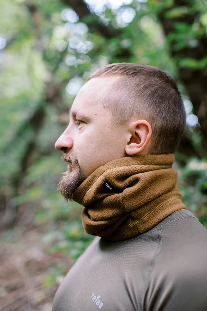 Пов'язка флісова Tribe Neck Warmer T-KF-0024 S-M Койот Зимова Спортивна - Фото 1 Пов'язка флісова Tribe Neck Warmer T-KF-0024 S-M Койот Зимова Спортивна - зображення 1