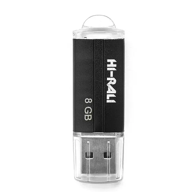 Флешка Hi-Rali 8GB Rocket чорний - Фото 1 Флешка Hi-Rali 8GB Rocket чорний - зображення 1