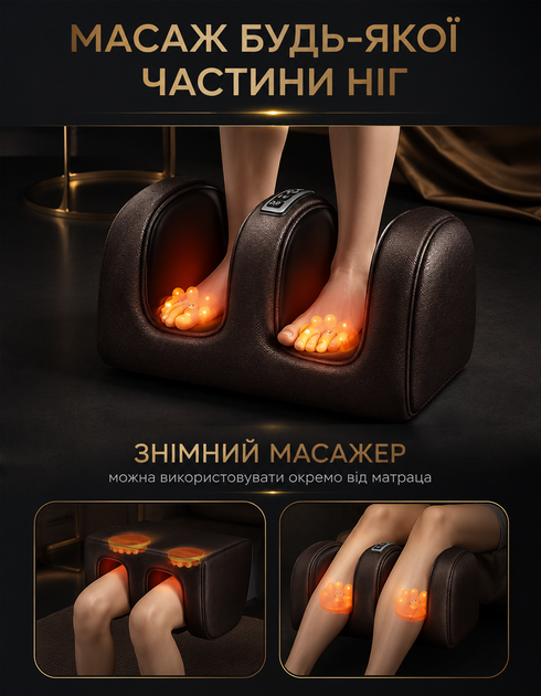 Массажный матрас для всего тела массажер для ног, массажная IN-23 подушка для шеи и поясницы - изображение 2
