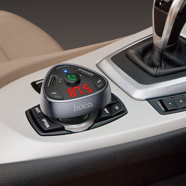 Автомобильный FM-модулятор Hoco E51 + Bluetooth (2USB+PD) - изображение 6