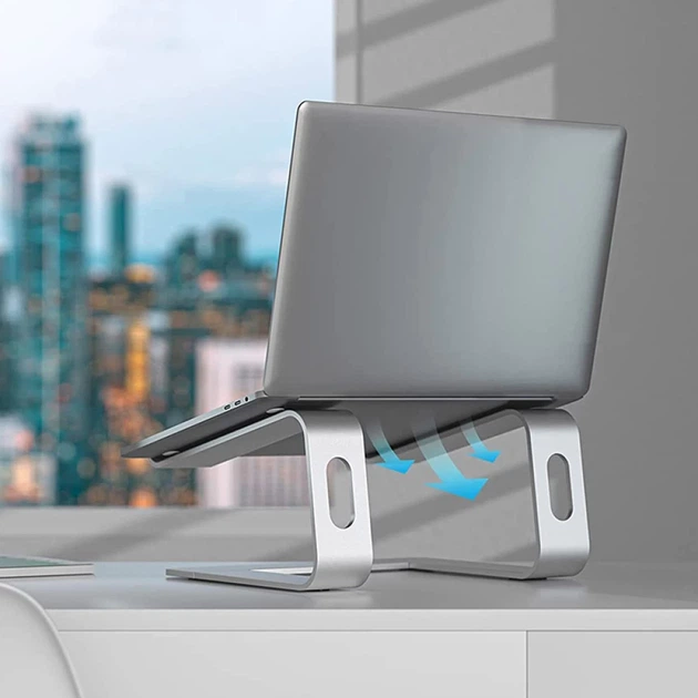 Підставка Crong AluBench для ноутбука Silver (CRG-ALUBN-SLV) - зображення 7