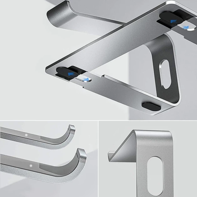 Підставка Crong AluBench для ноутбука Silver (CRG-ALUBN-SLV) - зображення 9