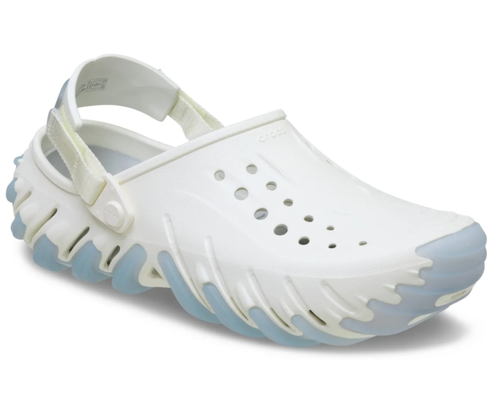 Жіночі крокси Єхо Клог Білі Crocs Echo Icy RO Clog Chalk/Blue (38-39, білий) - Фото 4 Жіночі крокси Єхо Клог Білі Crocs Echo Icy RO Clog Chalk/Blue (38-39, білий) - изображение 4