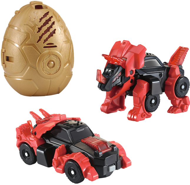 Interaktywna zabawka-transformer Vtech Motozaury Triceratops w jajku (62058) (5900511620580) - obraz 2