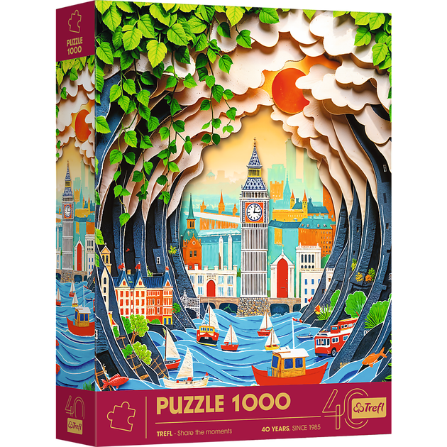 Пазли 3D Trefl 40-річчя Trefl Лондон 1000 елементів 40043 (5900511400434) - Фото 1 Пазли 3D Trefl 40-річчя Trefl Лондон 1000 елементів 40043 (5900511400434) - зображення 1