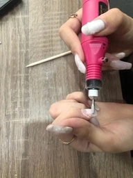 Машинка для манікюру та педикюру 6 в 1, полірування нігтів, фрезерний апарат VARIABLE SPEED ROTARY Рожевий - зображення 2