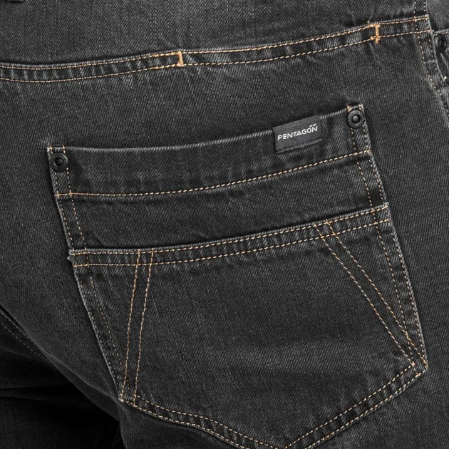 Брюки Pentagon Rogue Jeans Pants 40 32" Black - изображение 6