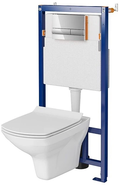 Сиденье - крышка для унитаза CERSANIT Carina Slim K98-0135 Soft Close дюропласт - изображение 5