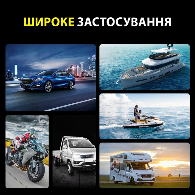 Зарядное устройство FOXSUR 12V 8A / 24V 4A универсальное для аккумуляторов AGM, GEL, SLA, EFB и других, Blue - изображение 9