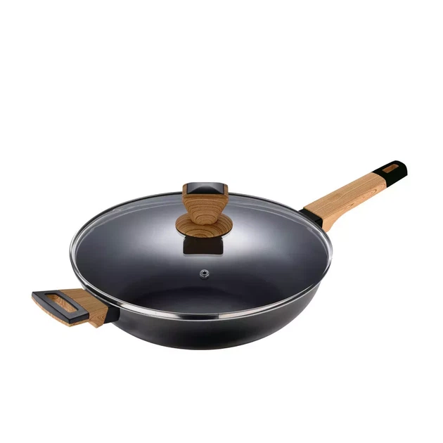 Сотейник с крышкой Bergner Earth black 28 см (BG-34628-BK) - изображение 2