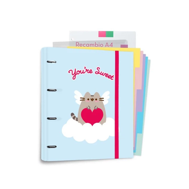 Папка-реєстратор Pusheen Purrfect Love A4 з картками 4 кільця (CBK0139) - Фото 1 Папка-реєстратор Pusheen Purrfect Love A4 з картками 4 кільця (CBK0139) - зображення 1