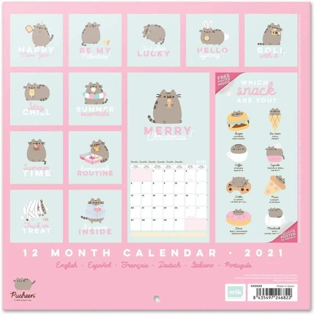 Календарь Pusheen Foodie 2021 (CP21033) - изображение 2