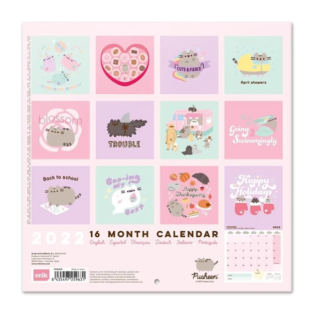 Календарь настенный Pusheen Foodie 2022 30x30 см (CP22019) - Фото 2 Календарь настенный Pusheen Foodie 2022 30x30 см (CP22019) - изображение 2