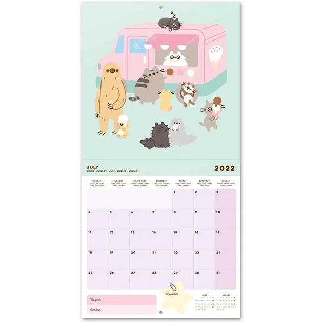 Календарь настенный Pusheen Foodie 2022 30x30 см (CP22019) - Фото 5 Календарь настенный Pusheen Foodie 2022 30x30 см (CP22019) - изображение 5