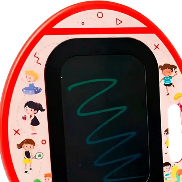 Дитячий графічний планшет LCD 4,5 дюйма зі стилусом для малювання Ракета 4502-3 на батарейках - зображення 3
